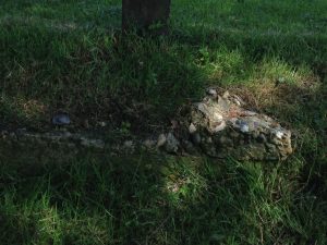 Traces of concrete at the old lido site